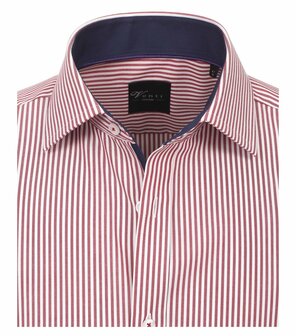 Venti Slim-Fit Regular Striped Red