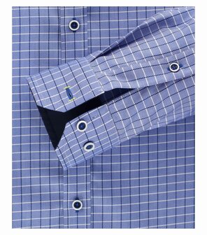 Venti Slim-Fit Mouwlengte 7 Blue Dots