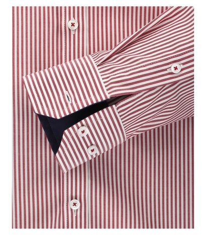 Venti Slim-Fit Regular Striped Red